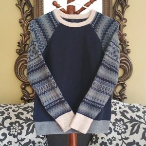 2/$20 GAP tribal boy wool cotton sweater Size10